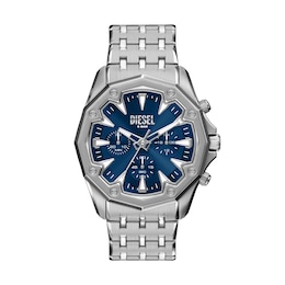 Diesel Men's Stinger Blue Dial Chronograph Stainless Steel Bracelet Watch