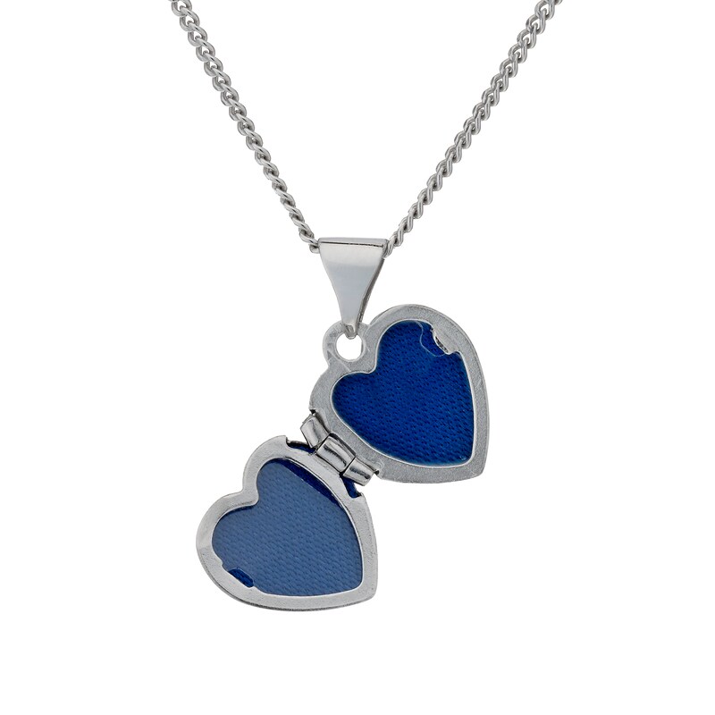 Main Image 2 of Children's Sterling Silver Heart & Bow 14" Locket