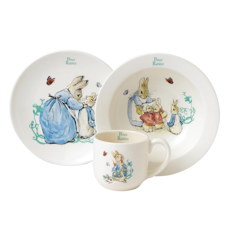 Main Image 1 of Peter Rabbit 3 Piece Ceramic Gift Set