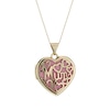 Thumbnail Image 1 of 9ct Yellow Gold Filigree 'Mum' Heart 18" Locket