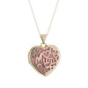 Thumbnail Image 0 of 9ct Gold Filigree 'Mum' Heart 18 Inch Locket