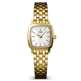 Rotary Women's Heritage Astoria Mother Of Pearl Dial Gold Tone Stainless Steel Bracelet Watch