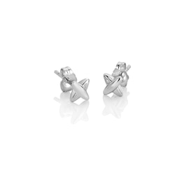 Hot Diamonds Sterling Silver Cross Stud Earrings