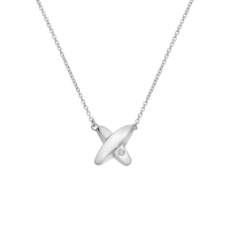 Hot Diamonds Sterling Silver Cross Necklace