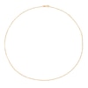 Thumbnail Image 1 of Sterling Silver & 18ct Gold Plated White Enamel Cable Chain Necklace