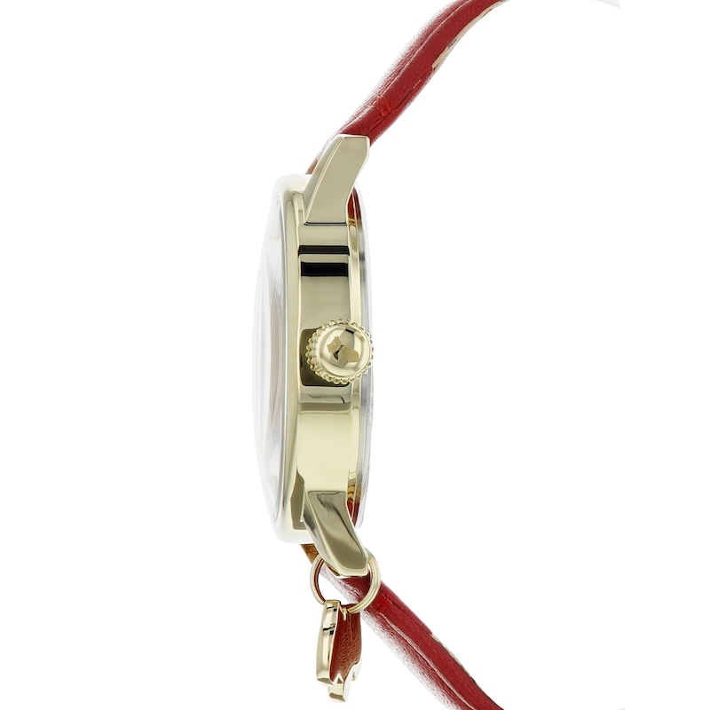 Main Image 2 of Radley Ladies' Scottie Dog Charm Coral Leather Strap Watch