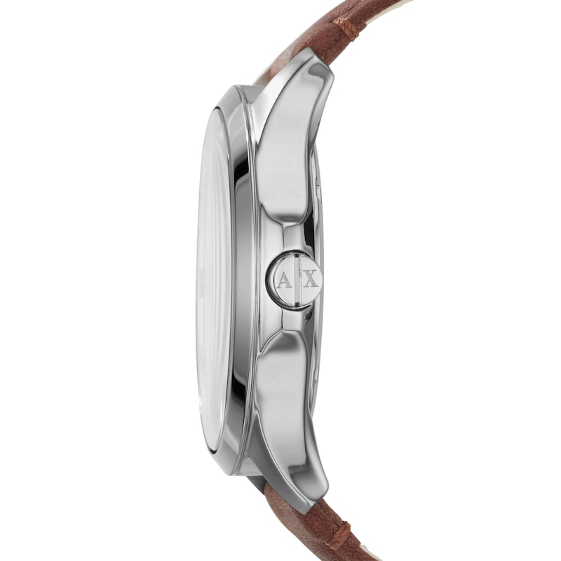 Main Image 2 of Armani Exchange Men's Brown Leather Strap Watch