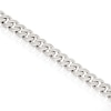 Thumbnail Image 1 of Sterling Silver 0.10ct Diamond Curb Chain Bracelet
