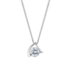 Thumbnail Image 0 of Sterling Silver Cubic Zirconia Upside Down V Pendant