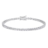 Thumbnail Image 0 of Sterling Silver Cubic Zirconia Claw Set Tennis Bracelet