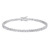 Thumbnail Image 1 of Sterling Silver Cubic Zirconia Claw Set Tennis Bracelet