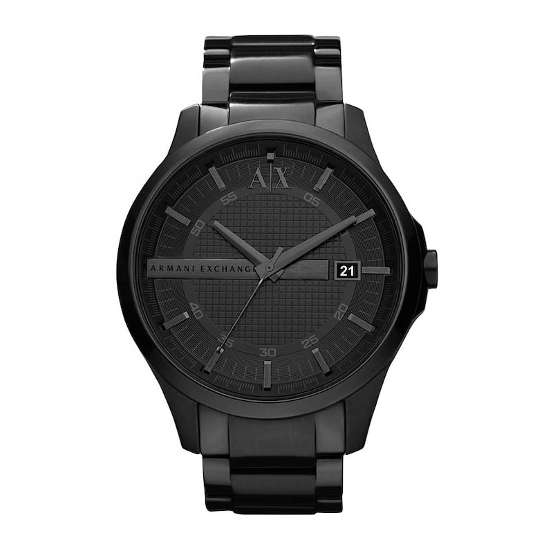 Main Image 1 of Armani Exchange Men's Black Ion-Plated Bracelet Watch