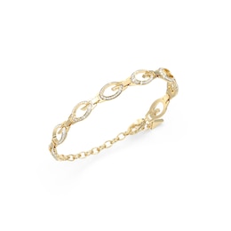 Guess Camden Gold Tone Crystal Multi G Logo Bracelet