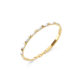 Guess Gold Tone Crystal Supremo Tennis Bracelet