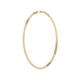 Guess Men's Curb Chain Gold Tone 20 Inch Necklace