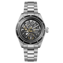 Ingersoll 1892 The Buck Black Dial & Silver-Tone Stainless Steel Bracelet Watch