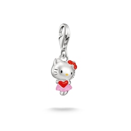 Thomas Sabo x Hello Kitty Silver Tone Heart Charm Pendant