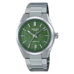 Casio Edifice EFK-100D-3AER Green Dial & Silver-Tone Stainless Steel Bracelet Watch
