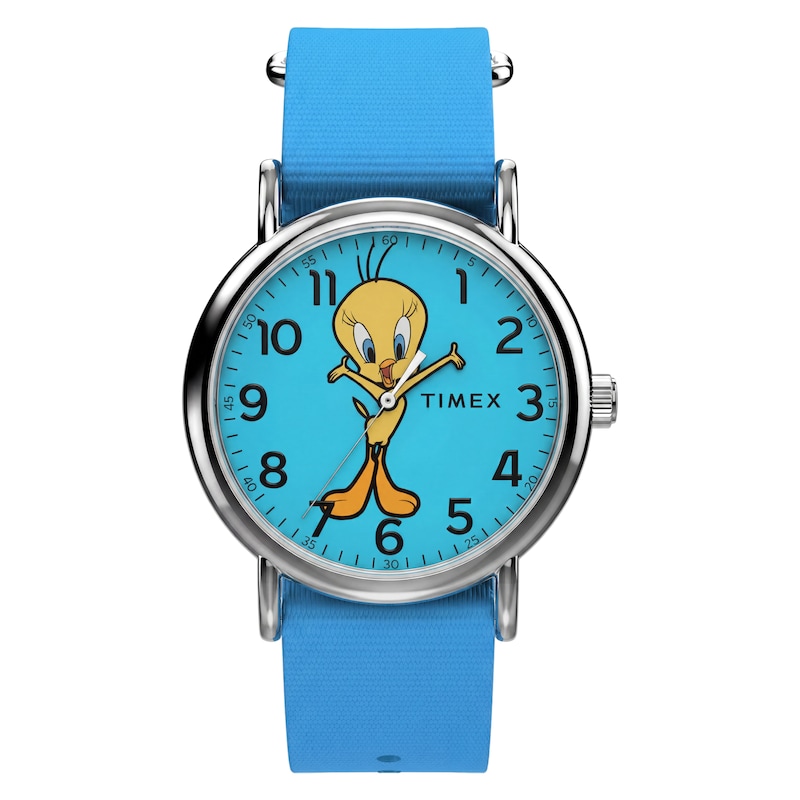 Main Image 1 of Timex Weekender x Looney Tunes Tweety Blue Dial Blue Fabric Strap Watch