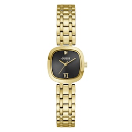 Guess Hazel Black Dial & Golden Stainless Steel Bracelet Watch