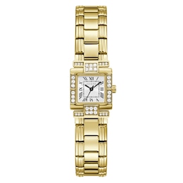 Guess Taylor White Dial & Golden Stainless Steel Bracelet Watch
