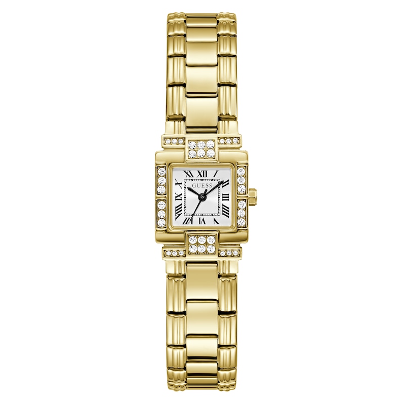 Main Image 1 of Guess Taylor White Dial & Golden Stainless Steel Bracelet Watch