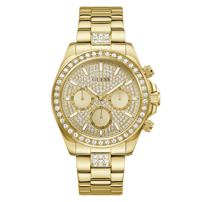 Main Image 1 of Guess Victor Champagne Dial & Golden Stainless Steel Bracelet Watch