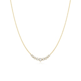 Ania Haie Fairy Dust Gold-Plated Sterling Silver Graduated Cubic Zirconia Necklace