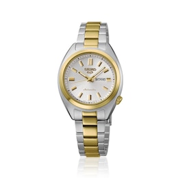 Seiko 5 Sports ‘Hebitama’ Women's Automatic Silver Dial Two Tone Bracelet Watch