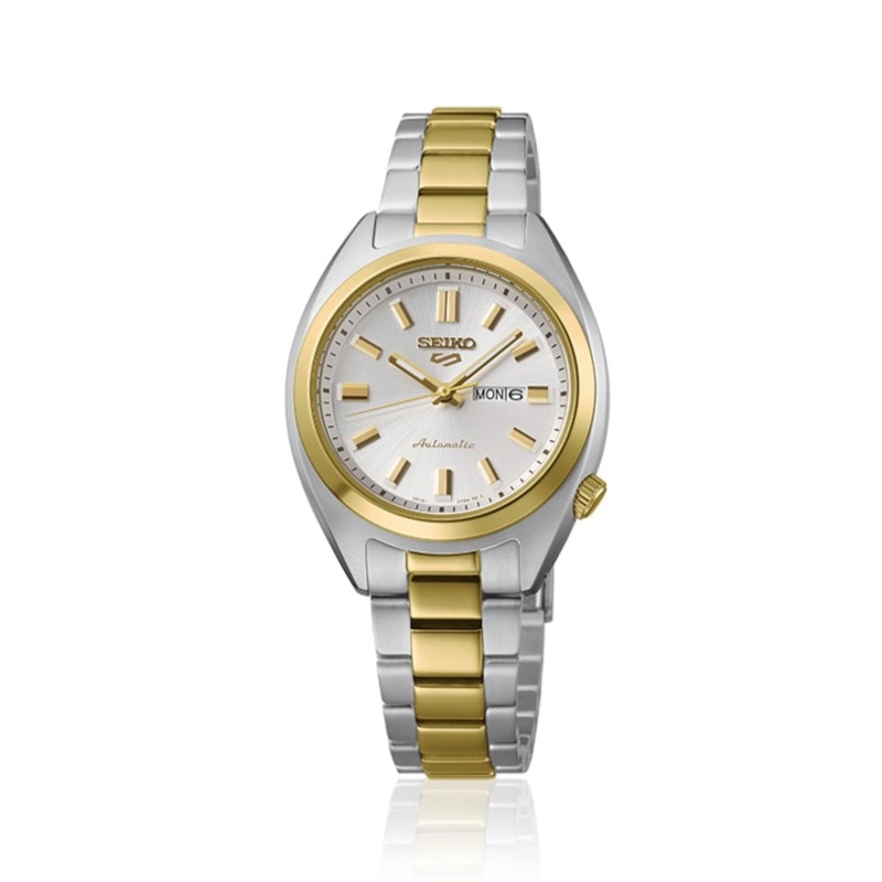 Main Image 1 of Seiko 5 Sports ‘Hebitama’ Women's Automatic Silver Dial Two Tone Bracelet Watch