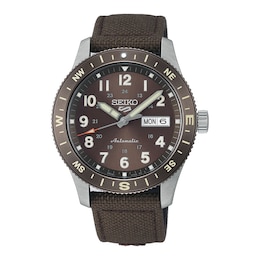 Seiko 5 Sports Field ‘Coyote Brown’ Men's Automatic Brown Dial Brown Nylon Strap Watch