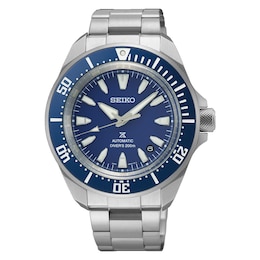 Seiko Prospex Men's Automatic Diver's Blue Dial Silver Tone Stainless Steel Bracelet Watch