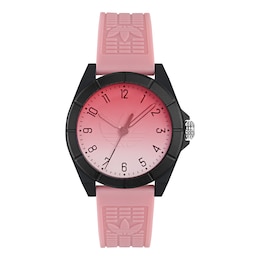 adidas Originals Project Four Pink Dial Pink Resin Strap Watch