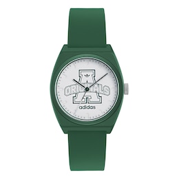 adidas Originals Project Two White Dial Green Resin Strap Watch