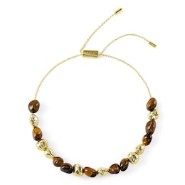 Radley 18ct Gold Plated Cluster Tiger's Eye Friendship Bracelet