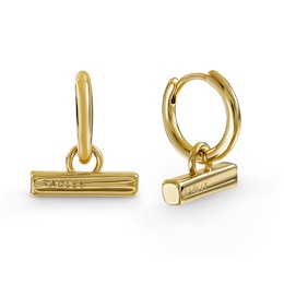 Radley 18ct Gold Plated Bar Hoop Earrings