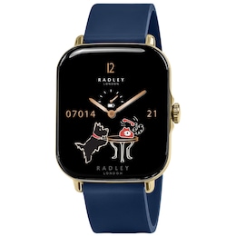 Radley Series 20 Women's Navy Silicone Strap Smart Calling Watch