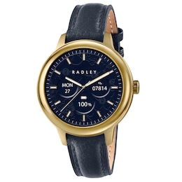 Radley Series 59 Women's Navy Leather Strap Smart Calling Watch