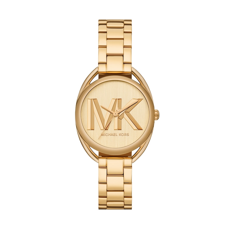 Main Image 1 of Michael Kors Leia Women's Gold Tone Dial Gold Tone Stainless Steel Bracelet Watch