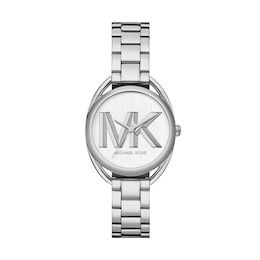 Michael Kors Leia Women's Silver Tone Dial Silver Tone Stainless Steel Bracelet Watch