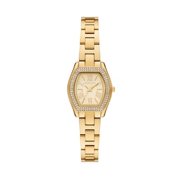 Michael Kors Petite Chelsea Pavé Women's Gold Tone Dial & Gold Tone Bracelet Watch