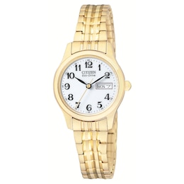 Citizen Eco-Drive Ladies' Gold-Plated Bracelet Watch