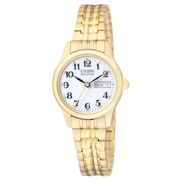 Citizen Eco-Drive Ladies' Gold-Plated Bracelet Watch