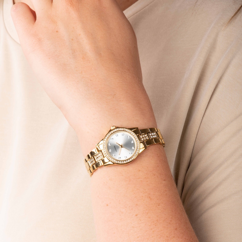Main Image 10 of Sekonda Joanne Ladies' Gold Plated Stone Set Watch
