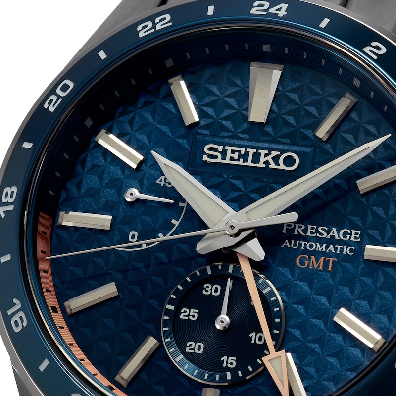 Main Image 3 of Seiko Presage Sharp Edged GMT Men's Stainless Steel Watch