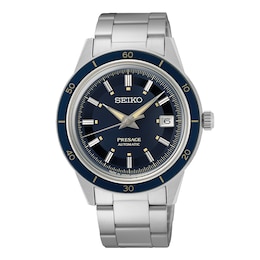 Seiko Presage 60s Style Men's Stainless Steel Bracelet Watch