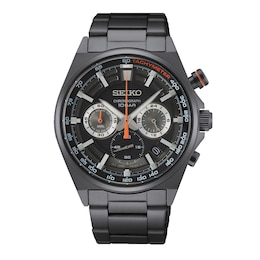 Seiko Urban Sports Men's Black Stainless Steel Watch