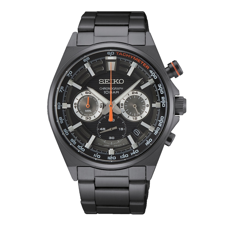 Main Image 1 of Seiko Urban Sports Men's Black Stainless Steel Watch