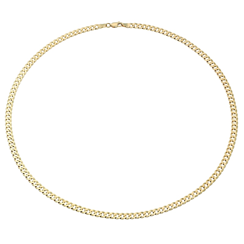 9ct Yellow Solid Gold 20 Inch Curb Chain
