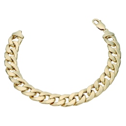 Together Silver & 9ct Bonded Gold 8.5" Curb Bracelet